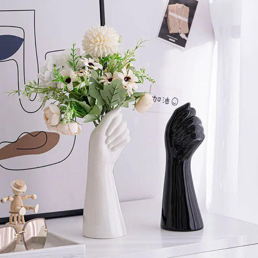 Ceramic Hand Vase - fullshopping