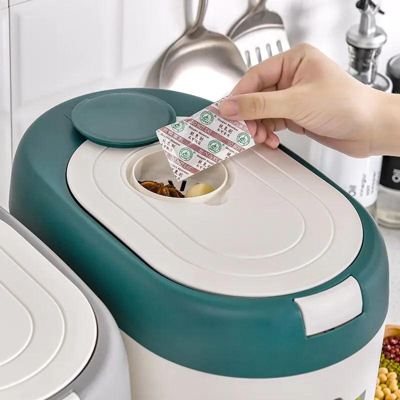 Automatic Kitchen Rice Bin - fullshopping