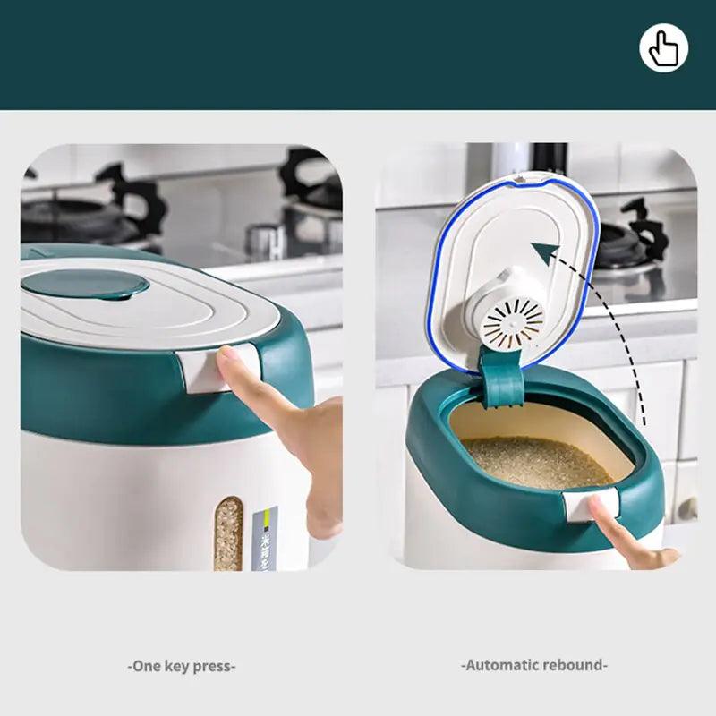 Automatic Kitchen Rice Bin - fullshopping