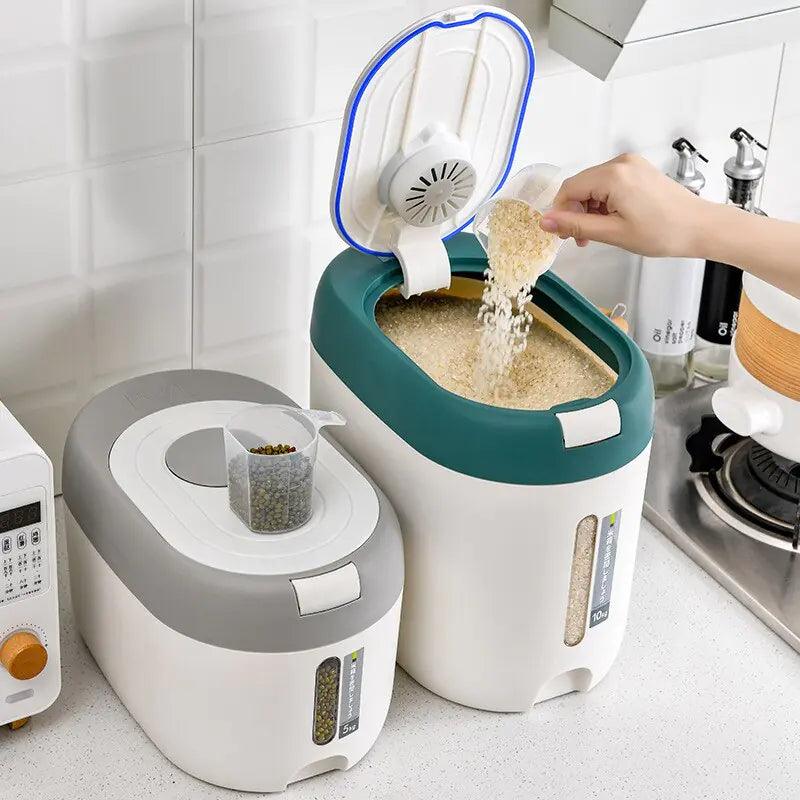 Automatic Kitchen Rice Bin - fullshopping