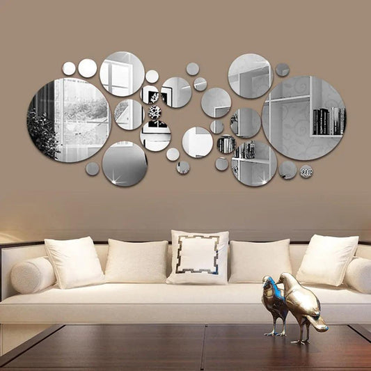 3D Mirror Wall Sticker - fullshopping