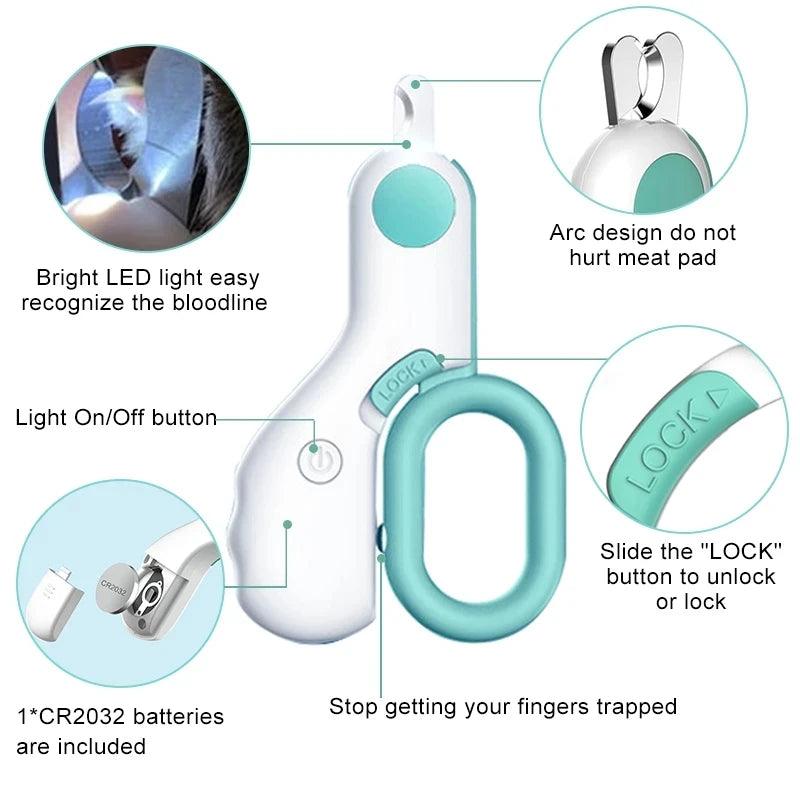 LED Light Pet Nail Clipper - fullshopping