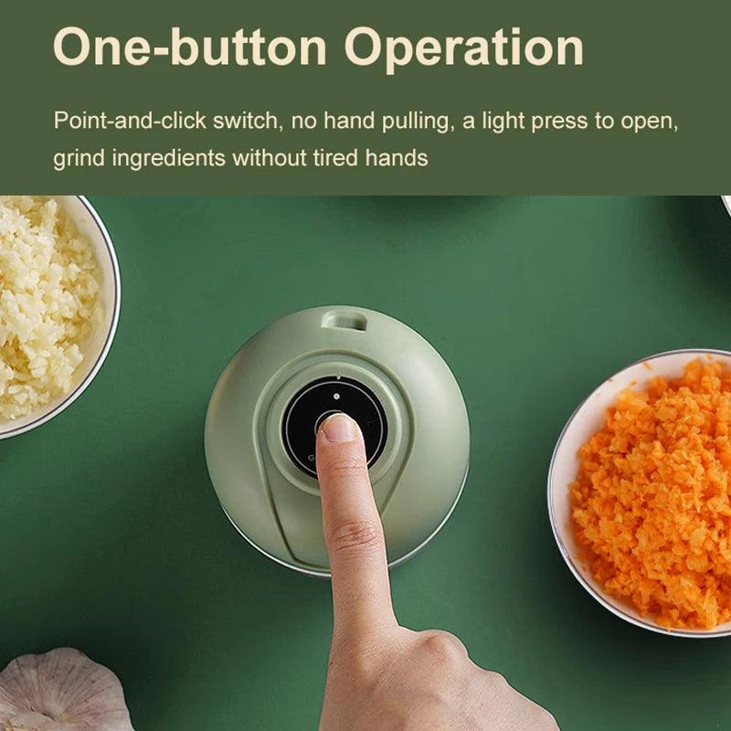 Mini Electric Garlic Chopper - fullshopping