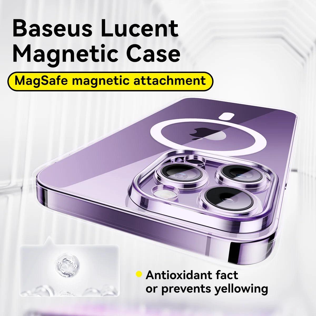 Lucent Magnetic Hard PC Clear Case for iPhone - fullshopping