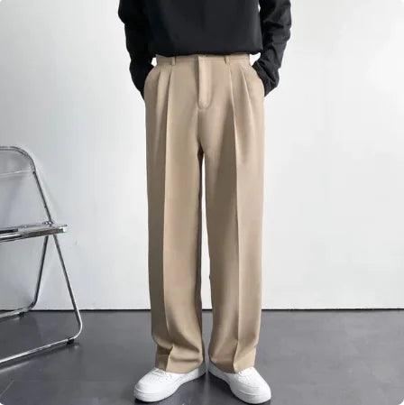 Men's Wide Leg Suit Pants - fullshopping