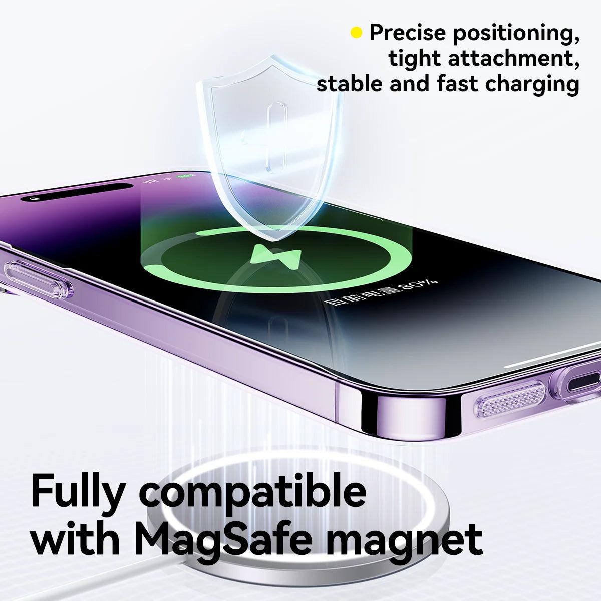 Lucent Magnetic Hard PC Clear Case for iPhone - fullshopping