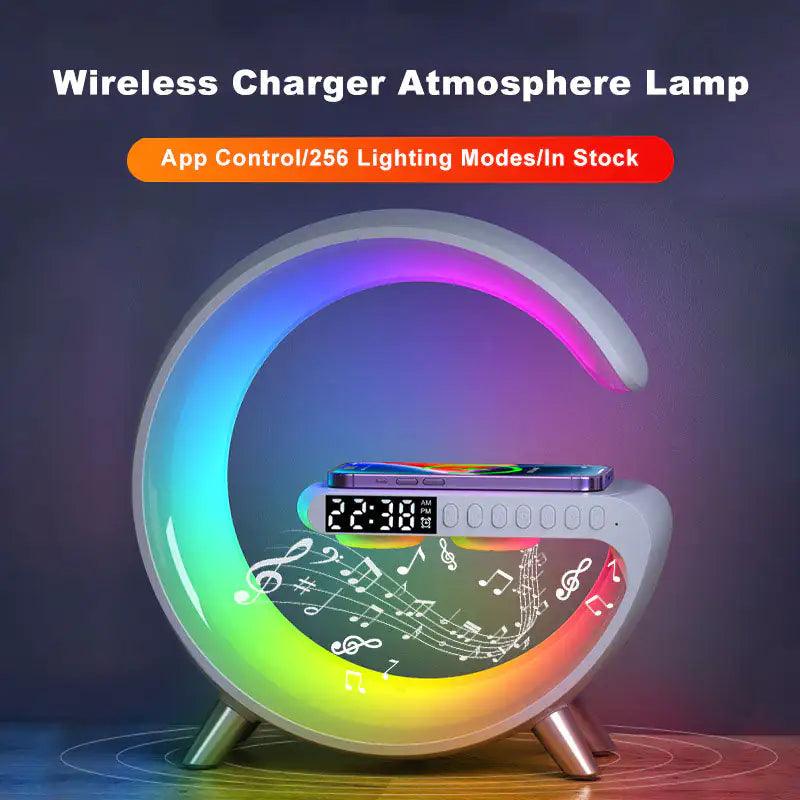 Bluetooth Speaker Wireless Charger Lamp - fullshopping