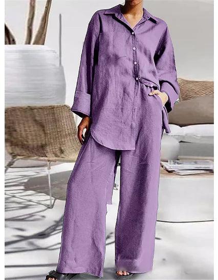 Loose Fit Pajama Set - fullshopping