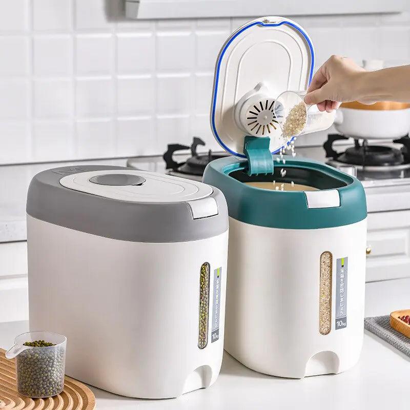 Automatic Kitchen Rice Bin - fullshopping