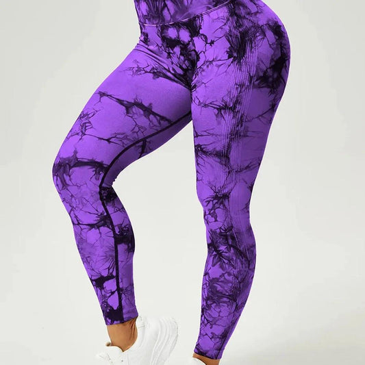 Seamless Tie Dye Leggings - fullshopping