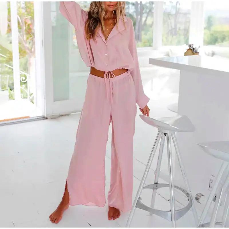 Loose Fit Pajama Set - fullshopping